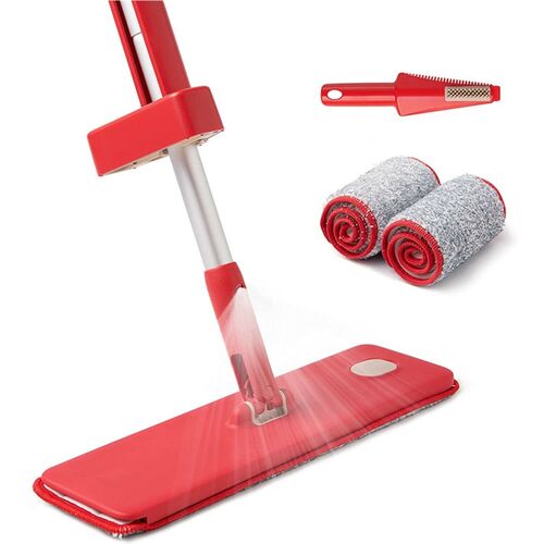 Spray Mop Microfiber Flat Mop Self Wringing Hands-Free Household Floor Kitchen